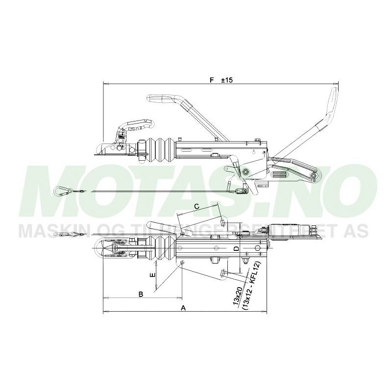  Påløp Knott KF20-A GF 1100-2000kg