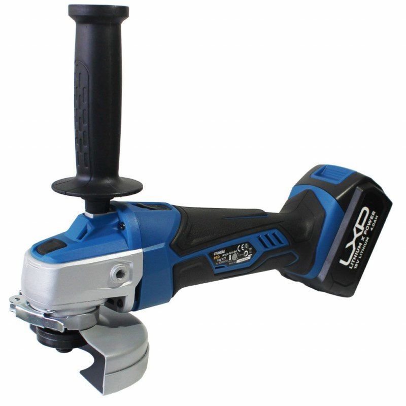 HYUNDAI HY-COMBO-1-5 Vinkelsliper + Batteri 4Ah + lader + Bag