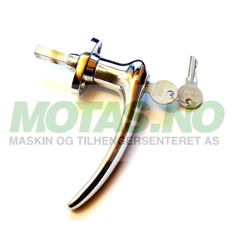 Dørhåndtak m/låsesylinder 40mm