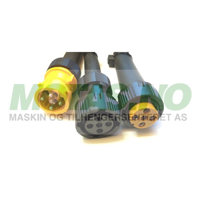 Adapter for 3-kammer, 5-pol Baj. Rygg/Tåke