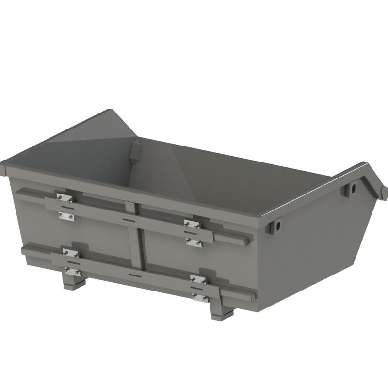 Container 2 m3 uten feste