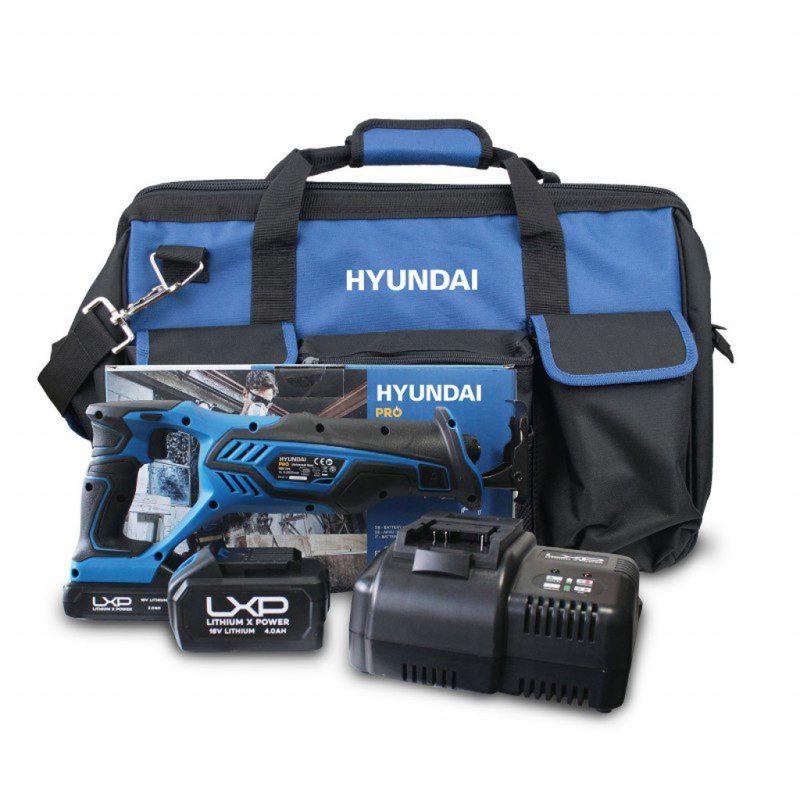 HYUNDAI HY-COMBO-1-4 Bajonettsag 18V + batterilader + bag + 2Ah 